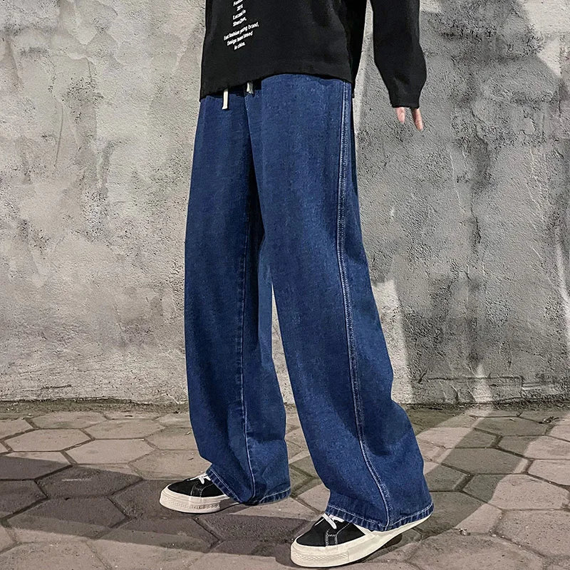 Pantalones holgados estilo coreano para hombre