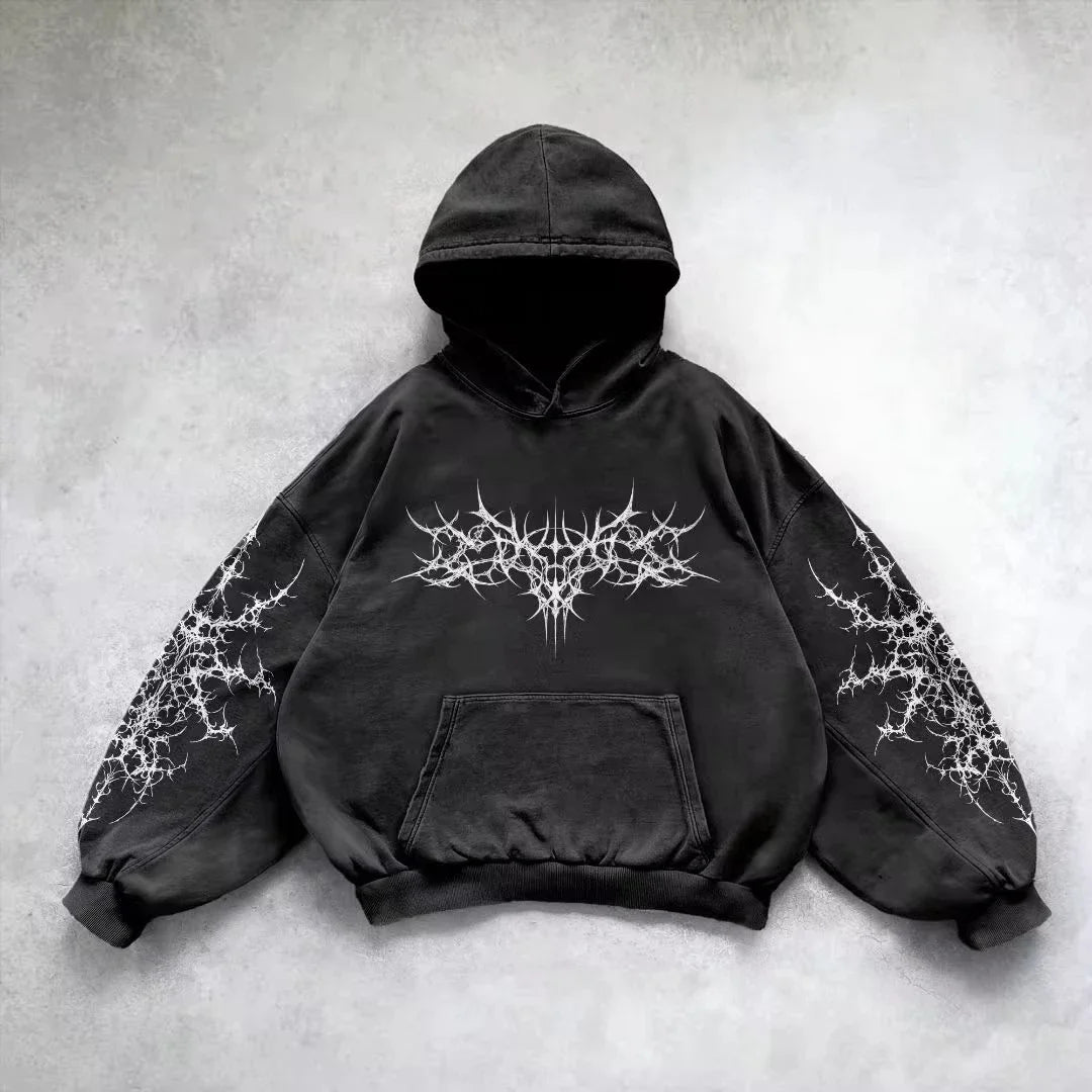 Sudadera con capucha y cremallera de polar acolchado estilo americano para mujer