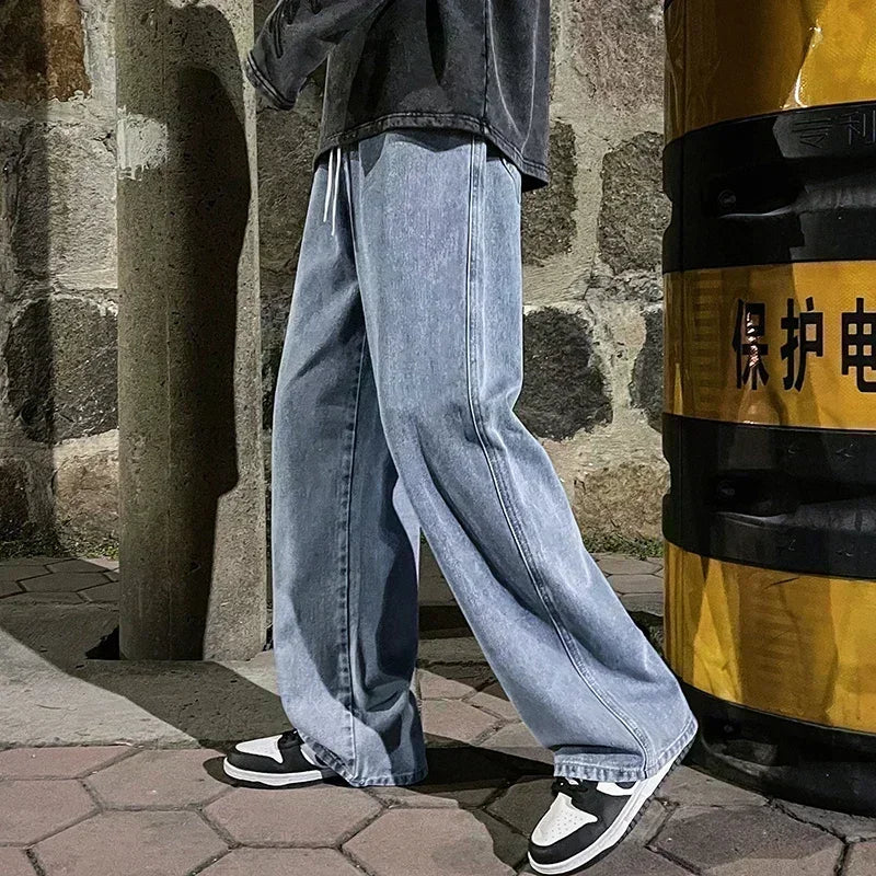 Pantalones holgados estilo coreano para hombre