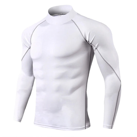 Men Sport T-Shirt Quick Dry Bodybuilding Running Shirt Long Sleeve Compression Top Gym T Shirt Men Fitness Tight Rashgard