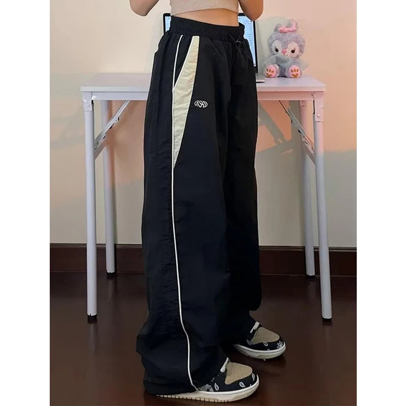 Pantalones cargo holgados de mujer, estilo urbano, pantalones oversize