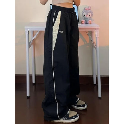 Pantalones cargo holgados de mujer, estilo urbano, pantalones oversize