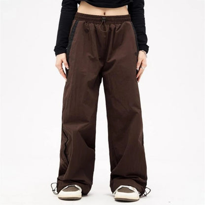 Pantalones cargo holgados de mujer, estilo urbano, pantalones oversize