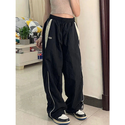 Pantalones cargo holgados de mujer, estilo urbano, pantalones oversize