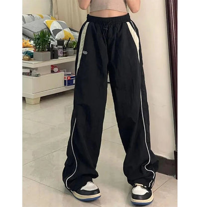 Pantalones cargo holgados de mujer, estilo urbano, pantalones oversize
