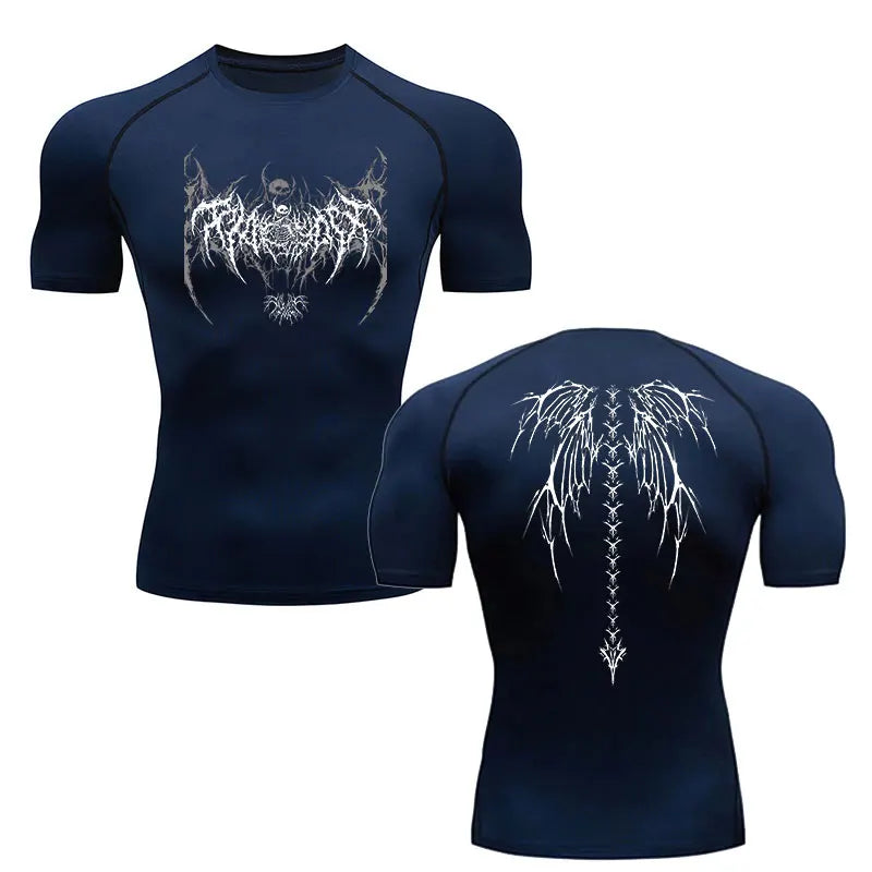 Men's Compression Shirt Fitness Gym Quick Dry Short Sleeve T-Shirt