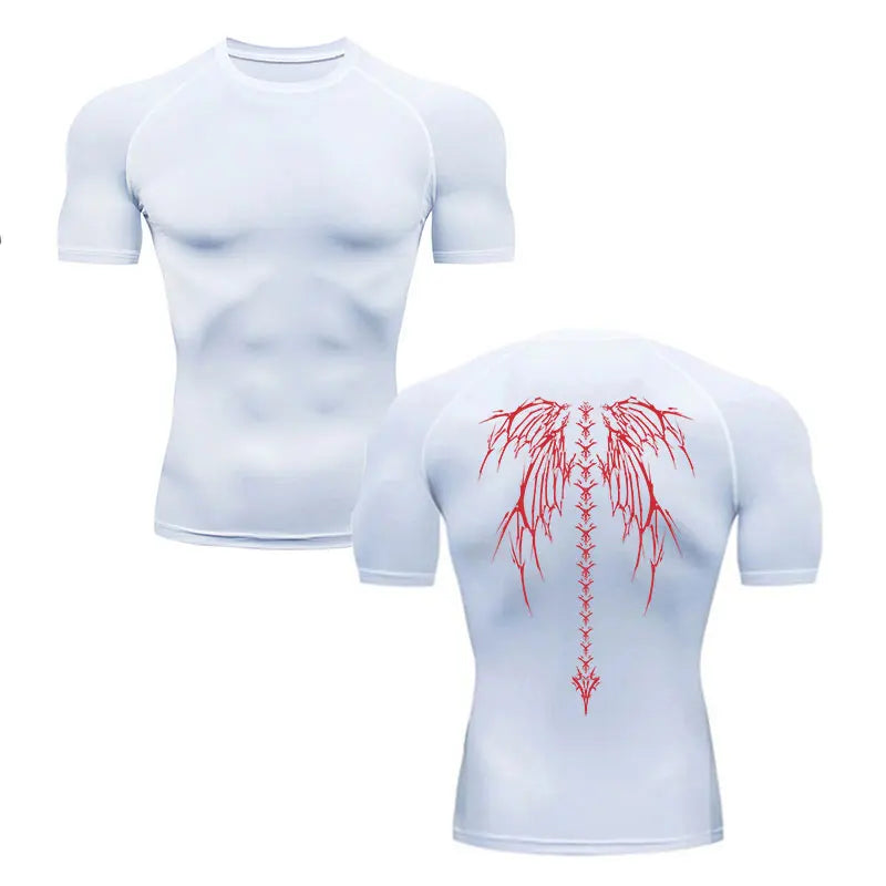 Men's Compression Shirt Fitness Gym Quick Dry Short Sleeve T-Shirt