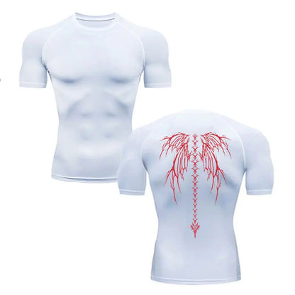 Men's Compression Shirt Fitness Gym Quick Dry Short Sleeve T-Shirt