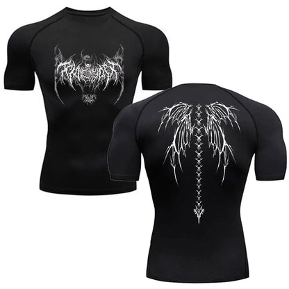 Men's Compression Shirt Fitness Gym Quick Dry Short Sleeve T-Shirt
