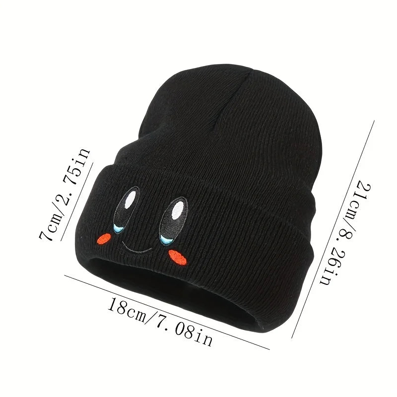 Gorro bordado Big Eye – Quente e fofo