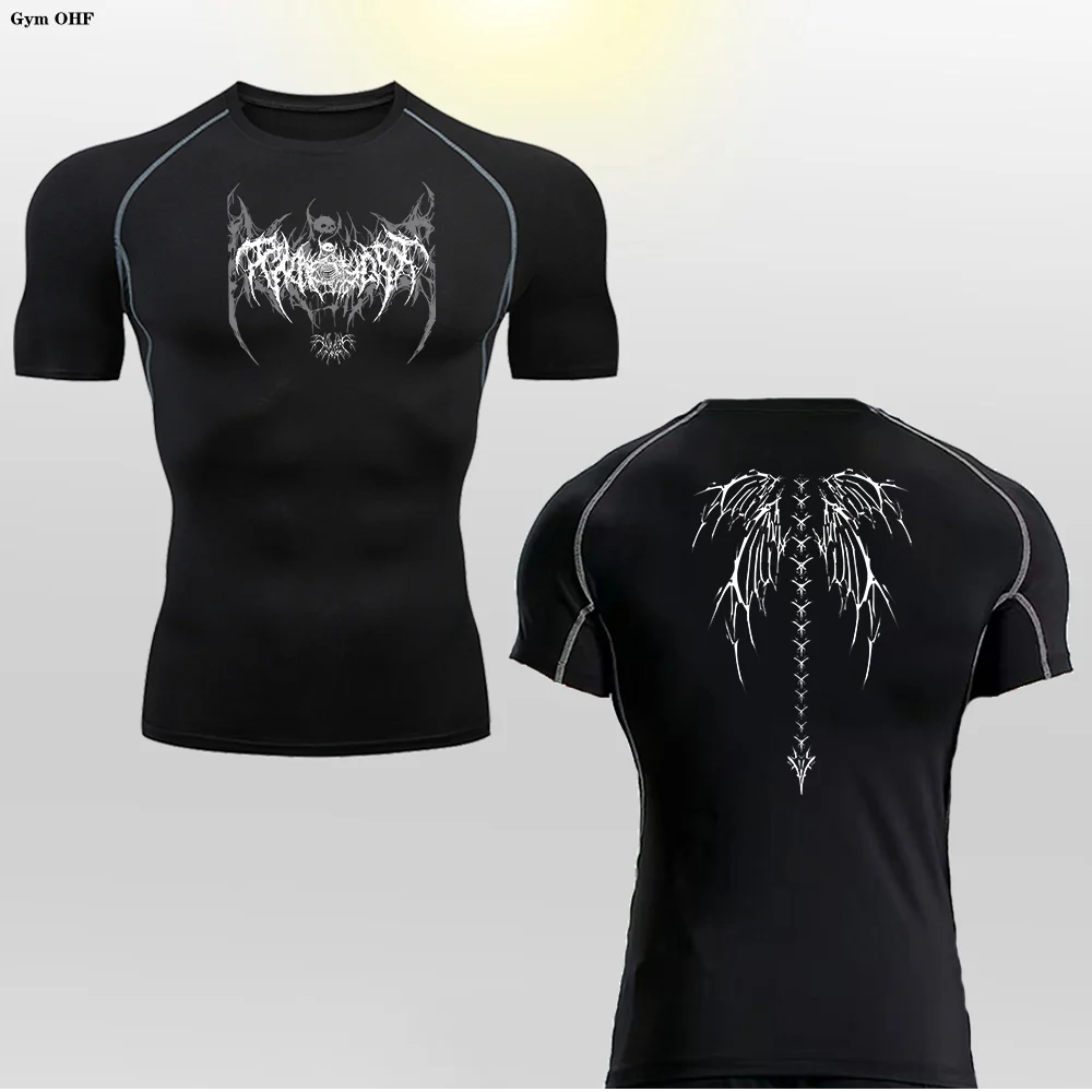 Men's Compression Shirt Fitness Gym Quick Dry Short Sleeve T-Shirt