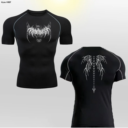 Men's Compression Shirt Fitness Gym Quick Dry Short Sleeve T-Shirt