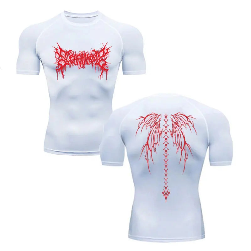 Men's Compression Shirt Fitness Gym Quick Dry Short Sleeve T-Shirt