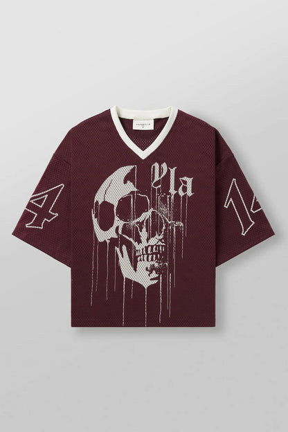Men's Oversized T-shirt, YLA, Sports, Quick-drying, Breathable, Large Mesh, Printed, Short-sleeved T-shirt.