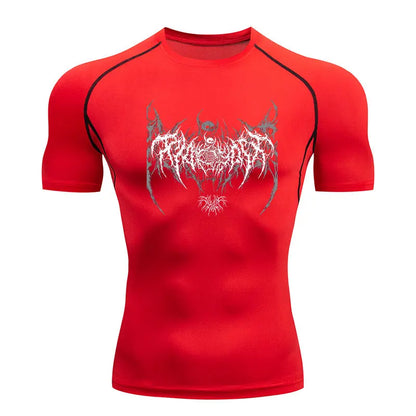 Men's Compression Shirt Fitness Gym Quick Dry Short Sleeve T-Shirt