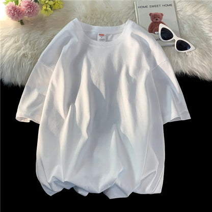 Camiseta de algodón extragrande para hombre: ropa urbana holgada