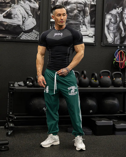 Men's T-shirt, high-elastic training tights, short-sleeved T-shirts YOUNG LA