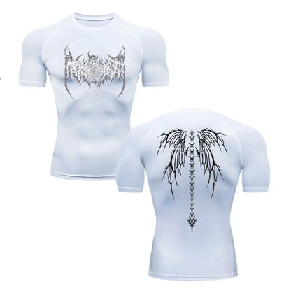 Men's Compression Shirt Fitness Gym Quick Dry Short Sleeve T-Shirt