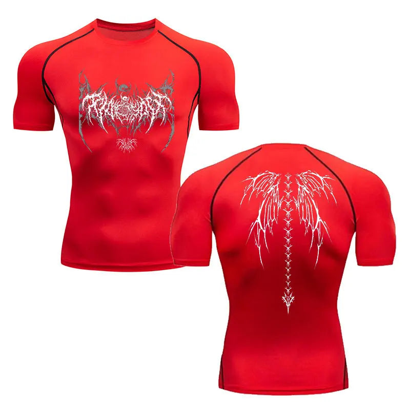 Men's Compression Shirt Fitness Gym Quick Dry Short Sleeve T-Shirt