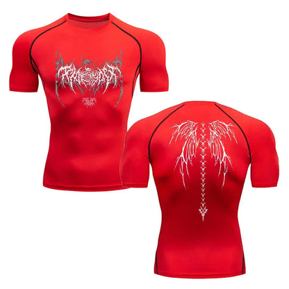 Men's Compression Shirt Fitness Gym Quick Dry Short Sleeve T-Shirt