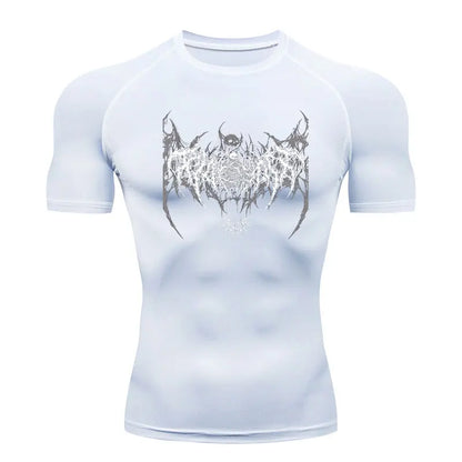 Men's Compression Shirt Fitness Gym Quick Dry Short Sleeve T-Shirt