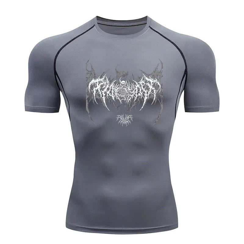 Men's Compression Shirt Fitness Gym Quick Dry Short Sleeve T-Shirt