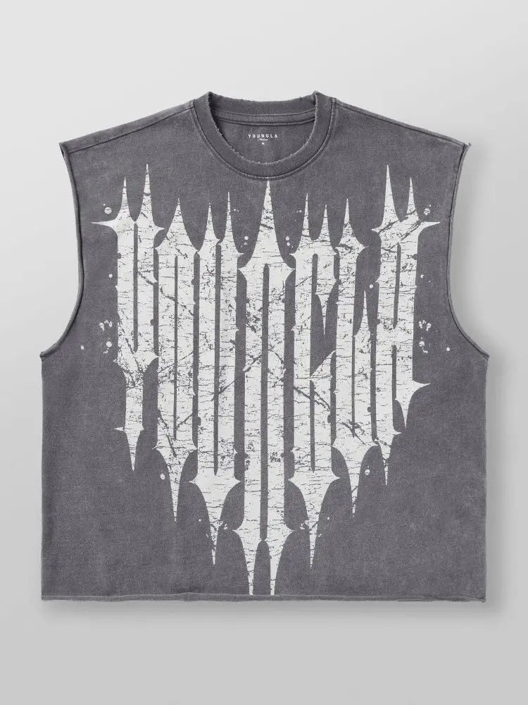 Men's Sleeveless T-shirt Summer Gym Sportswear YA