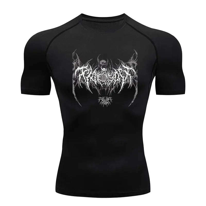 Men's Compression Shirt Fitness Gym Quick Dry Short Sleeve T-Shirt