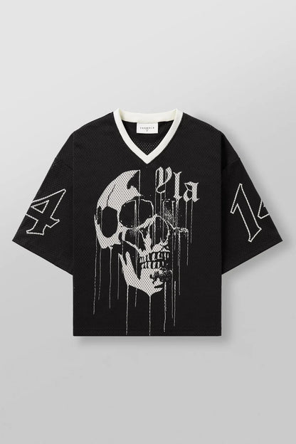 Men's Oversized T-shirt, YLA, Sports, Quick-drying, Breathable, Large Mesh, Printed, Short-sleeved T-shirt.