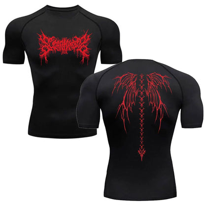 Men's Compression Shirt Fitness Gym Quick Dry Short Sleeve T-Shirt