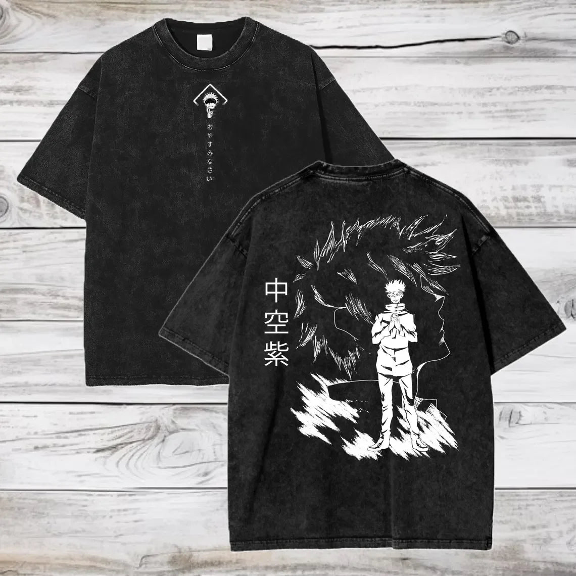 Camiseta extragrande de algodón de Gojo Satoru Jujutsu Kaisen (manga corta)
