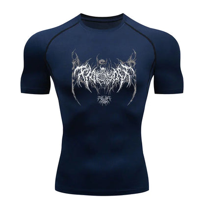 Men's Compression Shirt Fitness Gym Quick Dry Short Sleeve T-Shirt
