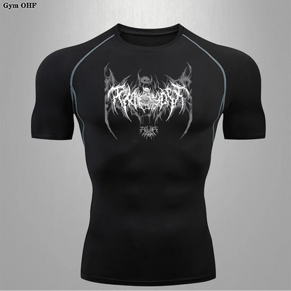 Men's Compression Shirt Fitness Gym Quick Dry Short Sleeve T-Shirt