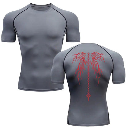 Men's Compression Shirt Fitness Gym Quick Dry Short Sleeve T-Shirt