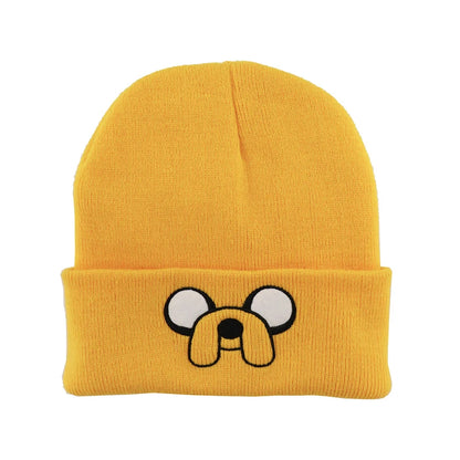 Gorro de punto bordado "Jack de Hora de Aventuras" – Cálido y acogedor