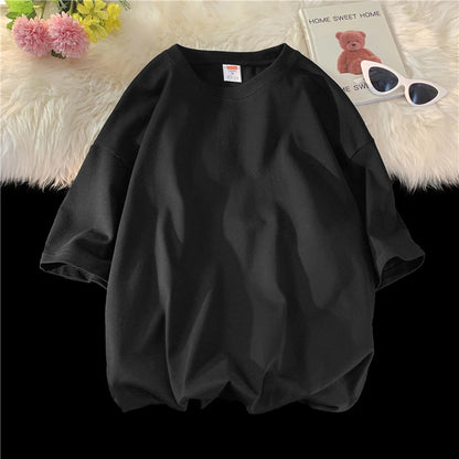 Camiseta de algodón extragrande para hombre: ropa urbana holgada