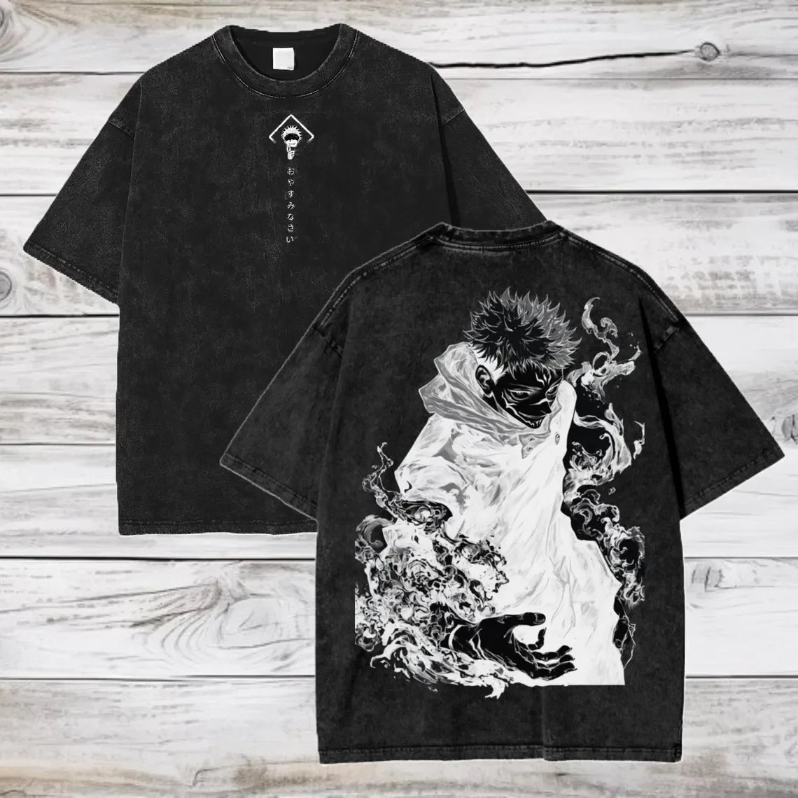 Camiseta extragrande de algodón de Gojo Satoru Jujutsu Kaisen (manga corta)
