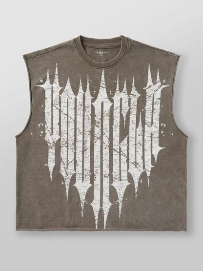 Men's Sleeveless T-shirt Summer Gym Sportswear YA