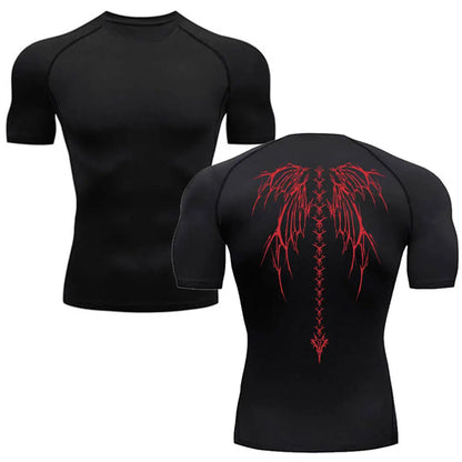 Men's Compression Shirt Fitness Gym Quick Dry Short Sleeve T-Shirt