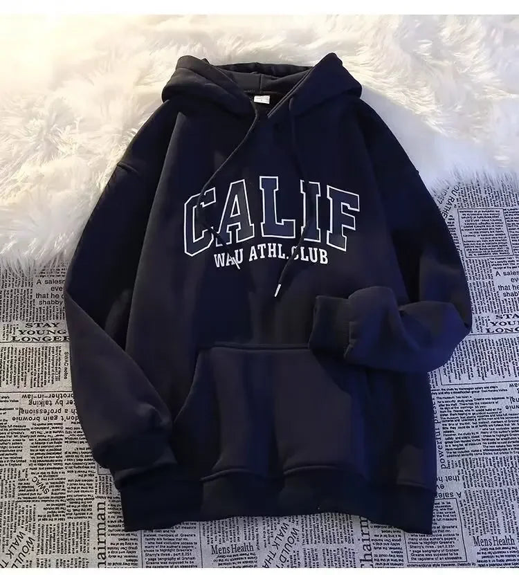 Unisex Oversized Fleece Lined Thick Sweatshirt