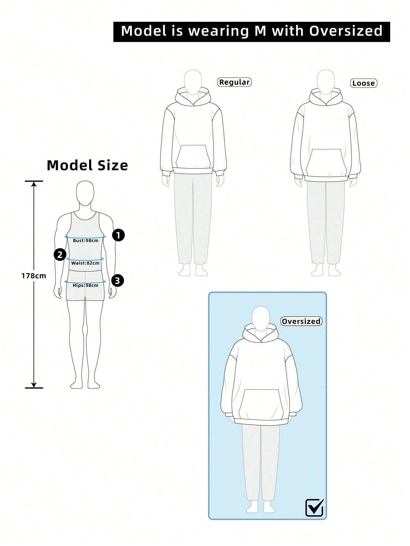 Manfinity VCAY Oversized Men'S Headphone Print Long Sleeve Casual Hoodie