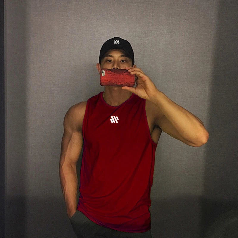 Mannen Bodybuilding Tank Tops Gym Workout Fitness Mouwloos Shirt Running Kleding Stringer Singlet Zomer Toevallige Vest