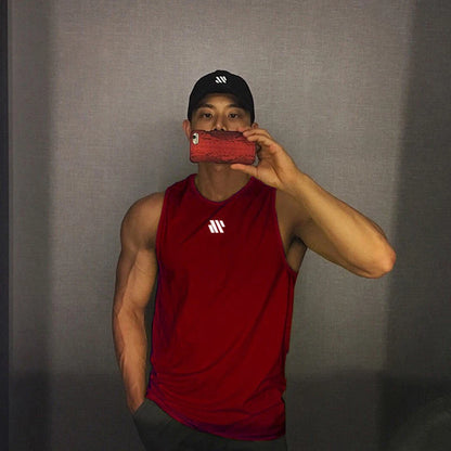 Mannen Bodybuilding Tank Tops Gym Workout Fitness Mouwloos Shirt Running Kleding Stringer Singlet Zomer Toevallige Vest